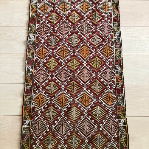 新品　キリムラグ　手織り　草木染め 新品 キリムラグ 手織り 草木染め 【公式通販】