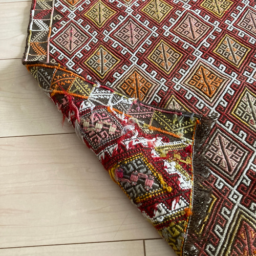 アンティーク キリム シワス トルコ 手織り 草木染め ハンドメイド