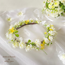 オーダーメイド】ひまわり と プルメリア の ナチュラル クラッチ