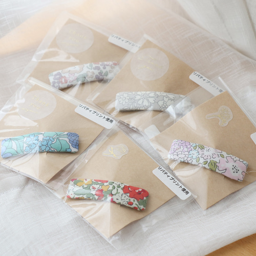 【160】再販　リバティプリント使用　ハンドメイド　パッチンピン　ヘアピン　3個 160】再販リバティプリント使用ハンドメイドパッチンピンヘアピン3個