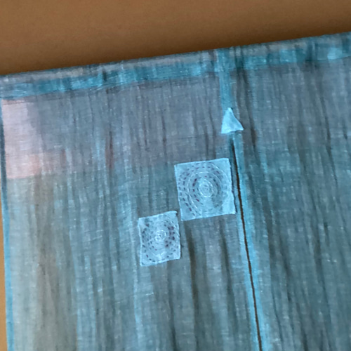 蚊帳 のれん 深いブルー その他インテリア雑貨 ひだまり 通販 17940909