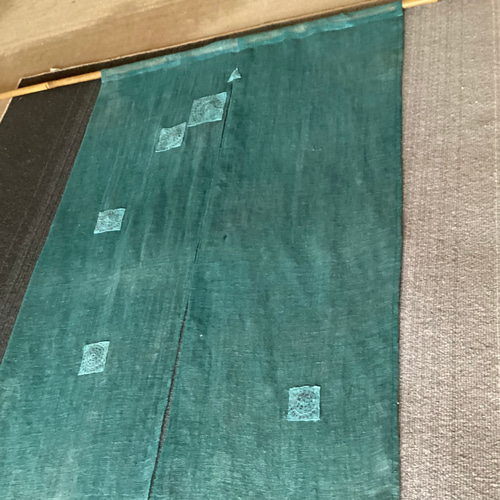 蚊帳 のれん 深いブルー その他インテリア雑貨 ひだまり 通販 17940909