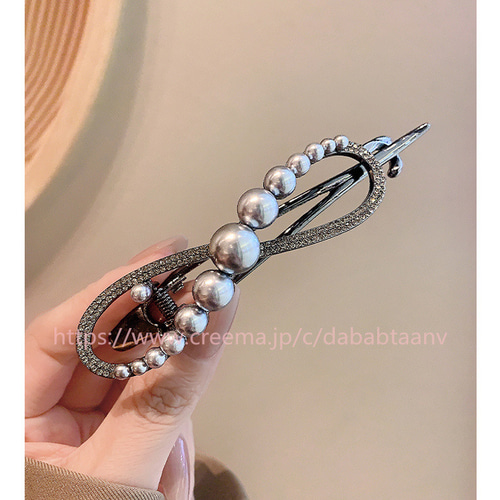 ヘアクリップ 気質頭飾りクリップ ヘアピン 女性サイドクリップ