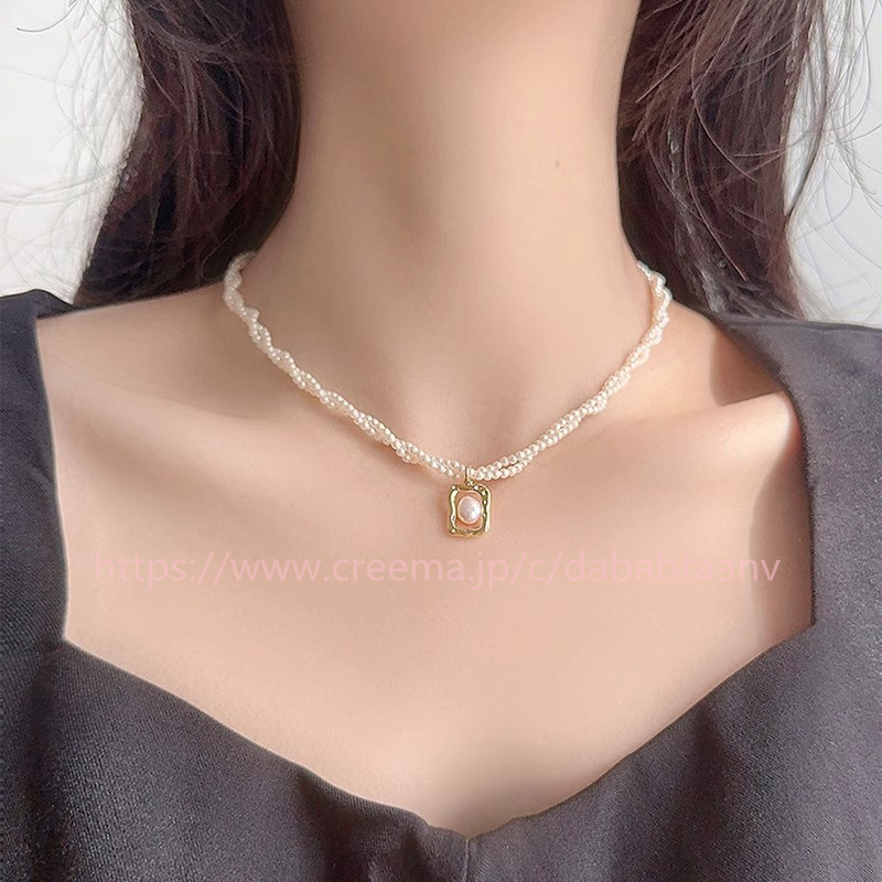 ✨極美品 真珠のネックレス 鎖骨ネックレス