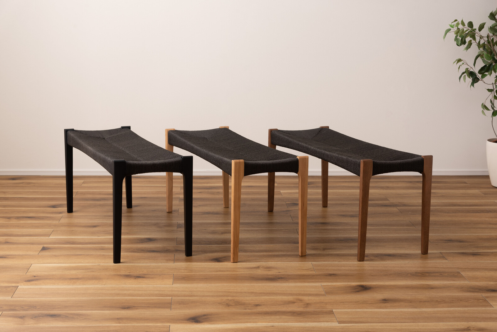 ダイニングベンチ ペーパーコードベンチ  【AZM-SD-12186572】