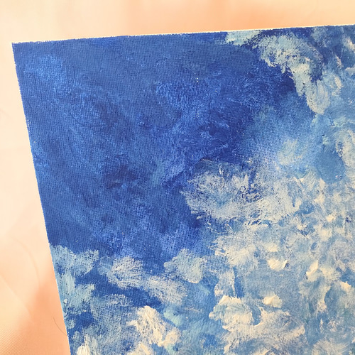1点のみ 「 遠い夏の空 NO.1 」原画 絵画 キャンバス 油彩 雲 1点のみ 「 遠い夏の空 NO.1 」原画 絵画 キャンバス 油彩 雲