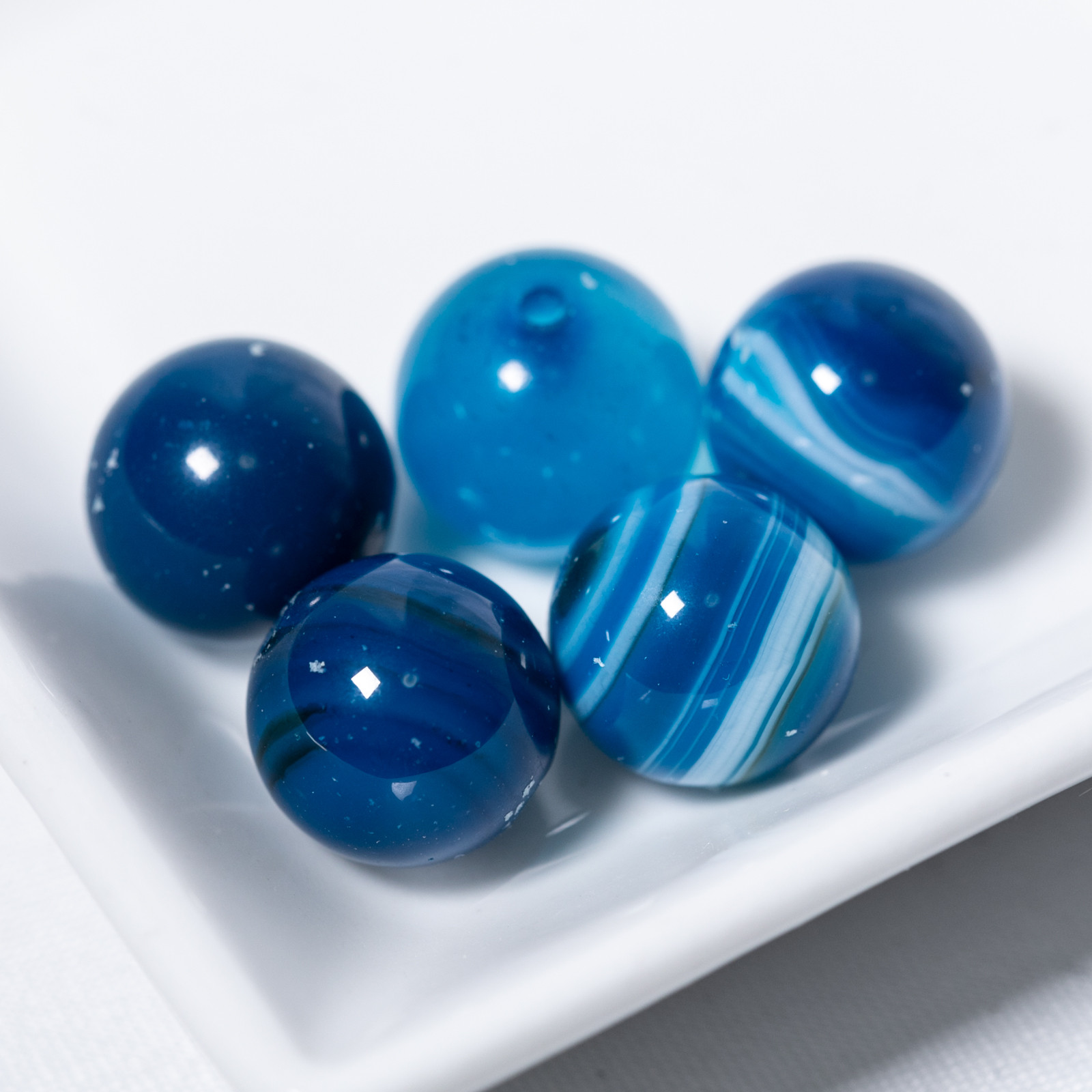 ブルーアゲート丸玉 ブルーアゲート丸玉