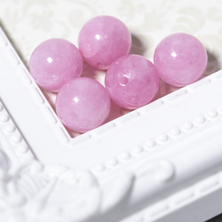 AAA クンツァイト 天然石 10mm 5粒 スフィア・丸玉