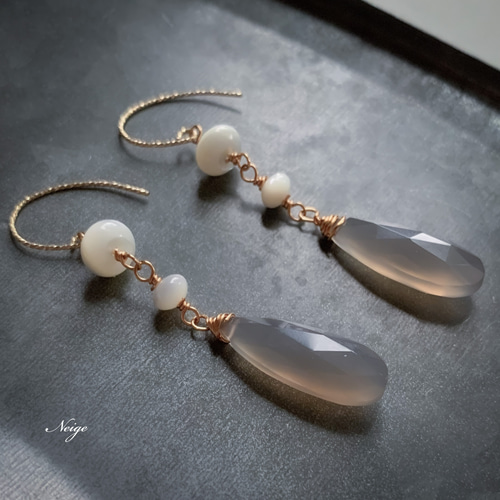 マザーオブパール ホワイト ロンデル6×6×4mm 15粒 天然石パーツ 天然石