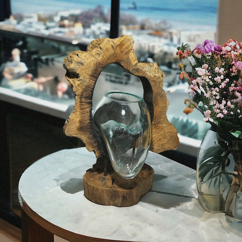 バリ島インテリア雑貨✨ wood glass arch 流木インテリア 流木 バリ島インテリア雑貨✨ wood glass arch 流木インテリア 流木