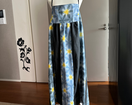 Yu−ki着物リメイク　絞り振袖と色無地からキャミソールワンピース f21137a2762e2a834b407a5cf7ec95