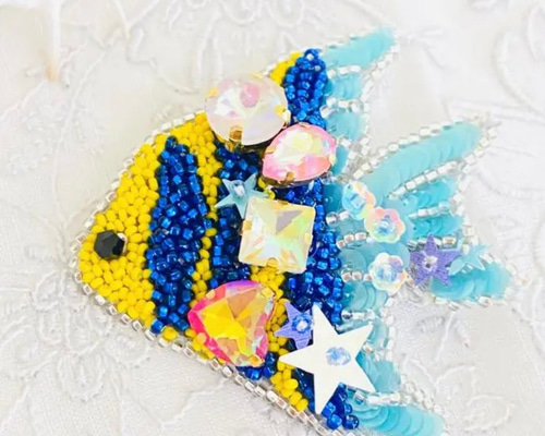 〚イルカメ様オーダー〛刺繍ブローチ it-6435f80e3afdf-1200.jpg