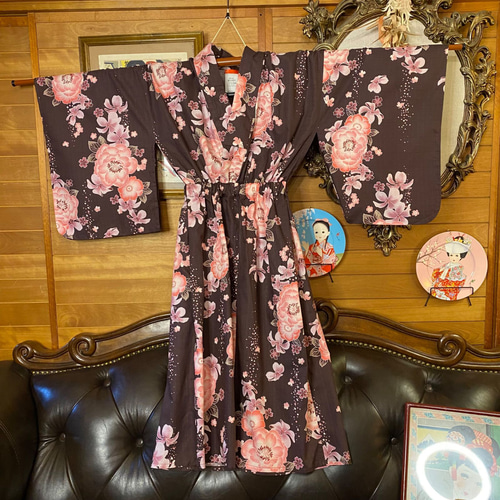 和洋折衷 浴衣 リメイク ワンピース ドレス 名古屋帯サッシュ 和洋折衷 浴衣 リメイク ワンピース ドレス 名古屋帯サッシュ