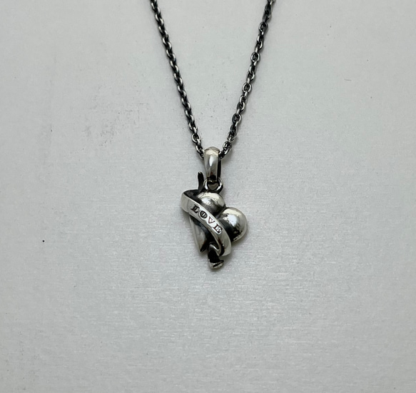 silver925】オールドスクールタトゥー ハートペンダント