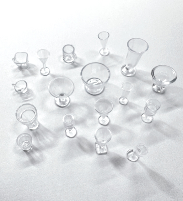 15 ミニチュア 透明カップ 1個33円 ドールハウス デコ