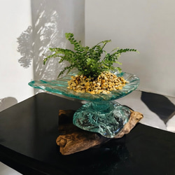 バリ島インテリア雑貨✨ wood glass wide S 流木インテリア 流木