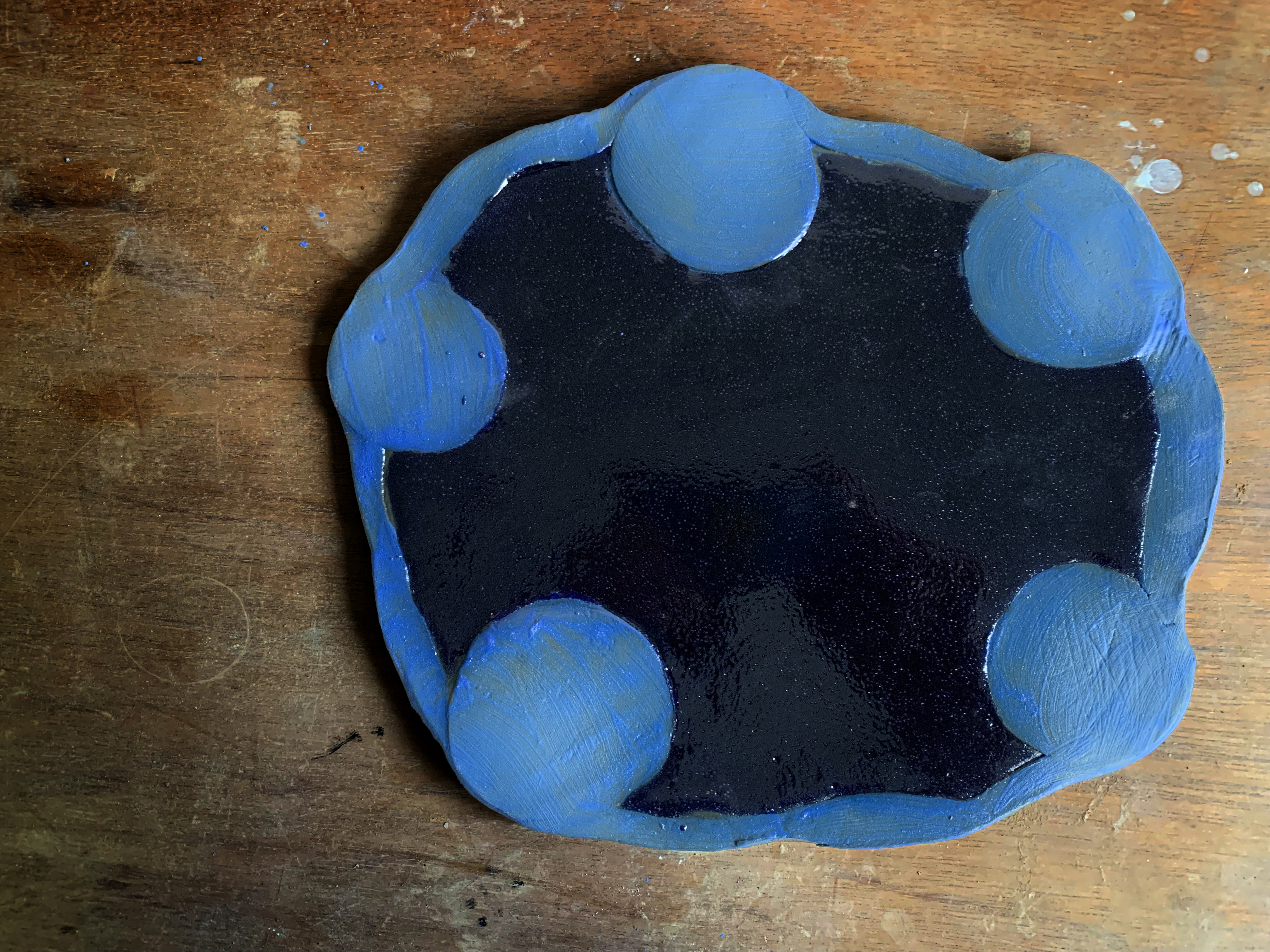 青丸紋2　平皿24cm