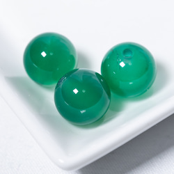 定番の冬ギフト SSS グリーンアゲート 10mm3粒 両穴 緑メノウ 緑瑪瑙 アクセサリー