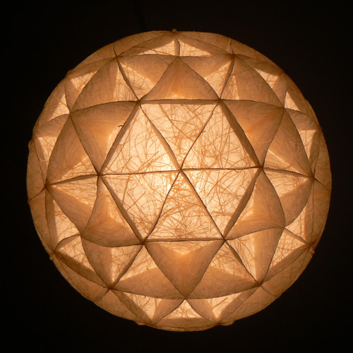 和紙の手作りランプシェード 美濃和紙使用 [渓] 6-1 どこにも