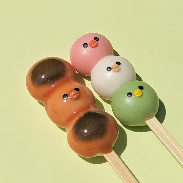 仲良しにわとり♡お団子 仲良しにわとり♡お団子
