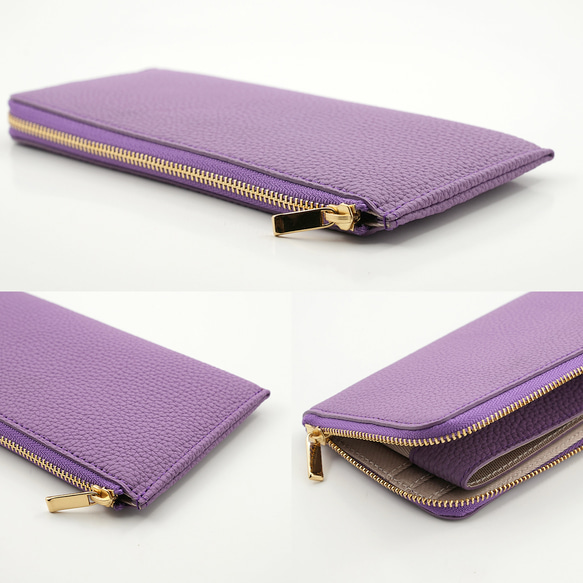 ドイツシュリンク 薄くて軽い L字ファスナー 長財布 ピンクローズ （型番1028） ドイツシュリンク ピンクローズ