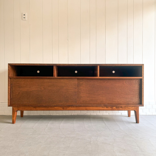 レコードラック　ミッドセンチュリー ブラウンキャビネット　横浜市より引き取り可 楽天市場】レコードラック（テイスト（インテリア）レトロ・ミッド