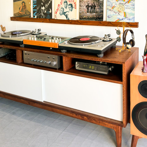 BROWN'S AUDIO BOARD【WHITE】サイズ変更可能 本棚 レコード収納