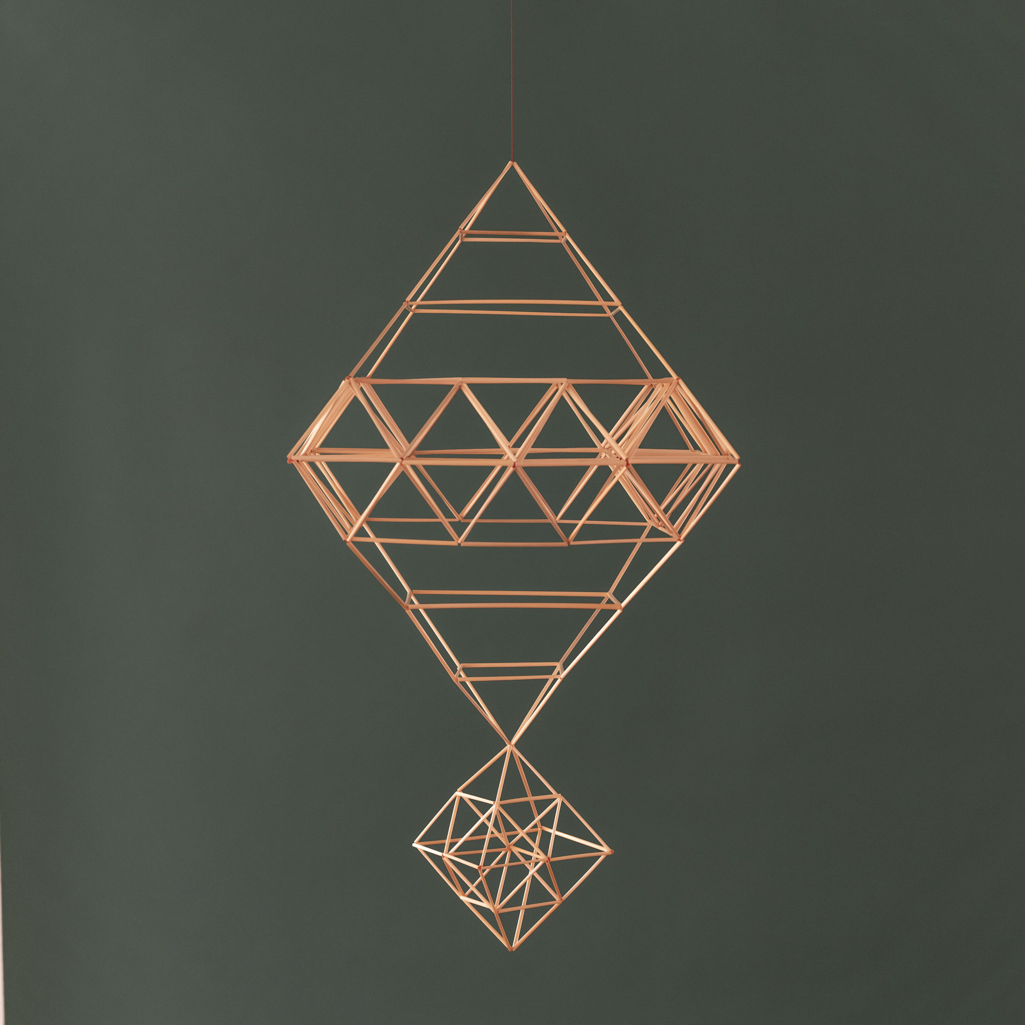 ライ麦わらヒンメリ『 SUN and MOON (太陽と月)』 〈受注制作品〉