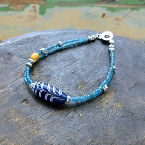 珍しい!! カレン族 ハートブレスレット 山岳民族 カレンシルバー タイ