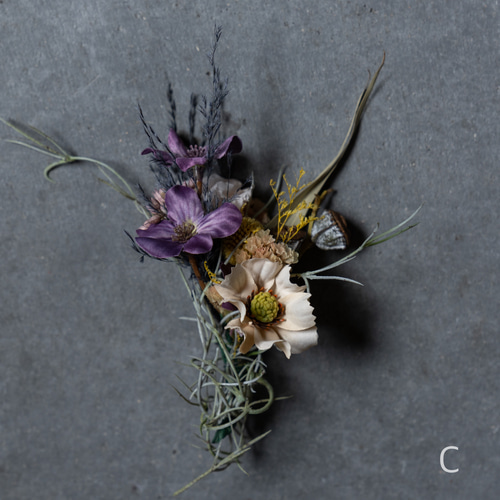 アーティフィシャルフラワーコサージュ 造花コサージュ ブローチ