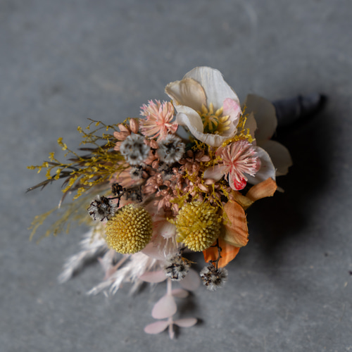 アーティフィシャルフラワーコサージュ 造花コサージュ ブローチ