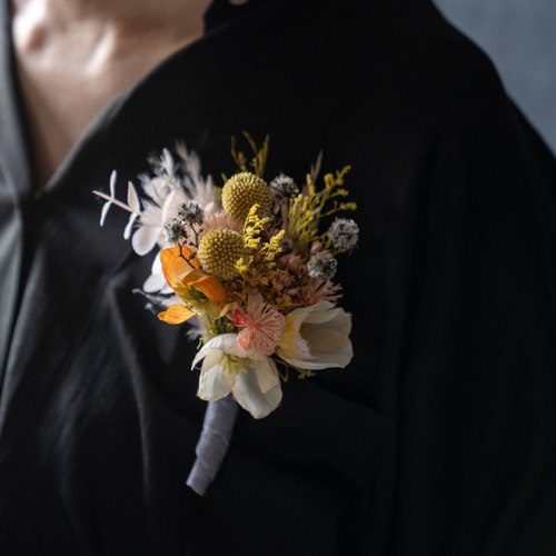 アーティフィシャルフラワーコサージュ 造花コサージュ ブローチ