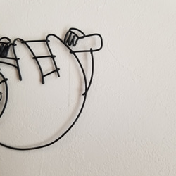 ワイヤーアート 壁飾り 【 ナマケモノ 】 なまけもの 飾り 壁面 ワイヤークラフト ウォールデコ インテリア 雑貨 3枚目の画像