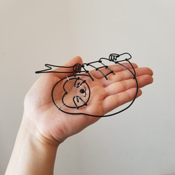ワイヤーアート 壁飾り 【 ナマケモノ 】 なまけもの 飾り 壁面 ワイヤークラフト ウォールデコ インテリア 雑貨 8枚目の画像
