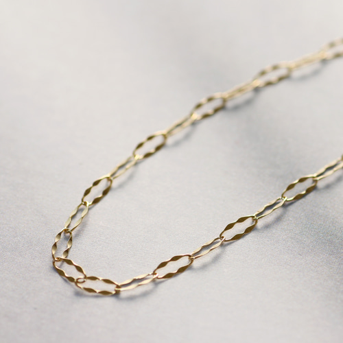 K10 存在感あふれる ペダルLチェーンブレスレット スキンジュエリー