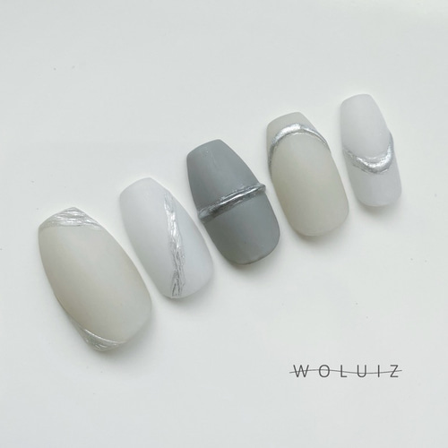 RIPINAIL ネイルチップ #2 OM グレー