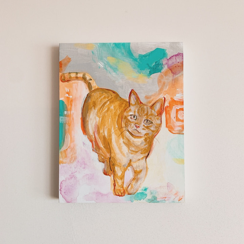 原画】猫の絵 絵画 Hang 通販｜Creema(クリーマ) 17944496