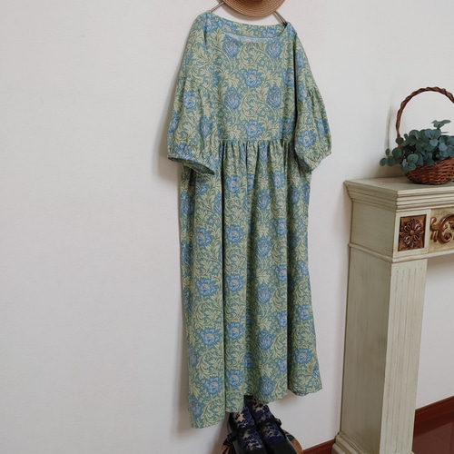 ウィリアムモリス〈アネモネ〉ワンピースfree ワンピース momo 通販