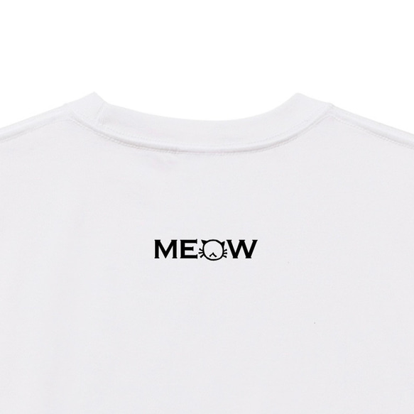 【たいくつな猫達】Tシャツ 黒猫 キジトラ 7サイズ 猫柄 ホワイト コットン プレゼント シルクスクリーン 5枚目の画像
