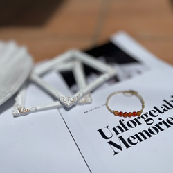 【期間限定SALE 700円OFF】カーネリアンとメタルパーツの チャーム付きブレスレット　天然石 264 11枚目の画像