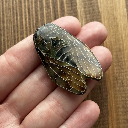 Creema限定一点もの】蝉 有線七宝 ニィニィゼミ その他置物 太田七宝