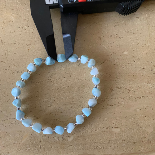 華奢魅せ ラリマーLarimar ペクトライト キューブタンブル  