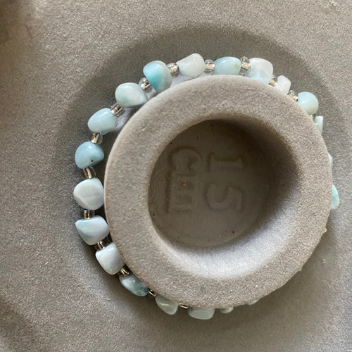 華奢魅せ ラリマーLarimar ペクトライト キューブタンブル