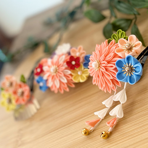 上質な髪飾りで豊かなハレの日を～ 七五三花冠の髪飾り3歳様向け