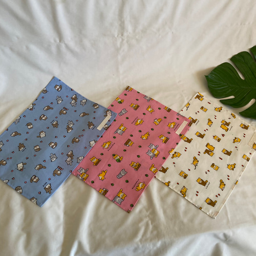 564 ぱんだ パンダ 星 ピンク ランチョンマット 30×40 名入れ 564