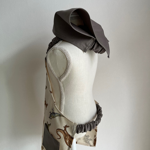 再販✖️4 恐竜 キッズエプロン 子供エプロン 三角巾 三角巾セット