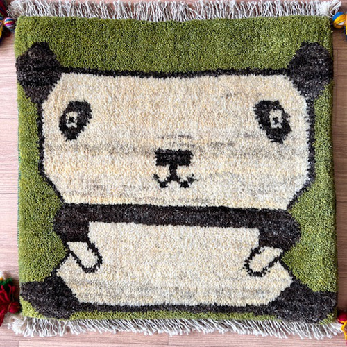 ギャッペ 絨毯 チェアマット 40×40 2枚セット ギャッペ 絨毯 チェアマット 40×40 2枚セット 手織りの素朴な