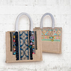 コアラ　トートバッグ　インド刺繍ハイクラスと合皮　ハンドメイド ito 刺繍トートバッグ 小[品番：BCYW0026437]｜BACKYARD FAMILY