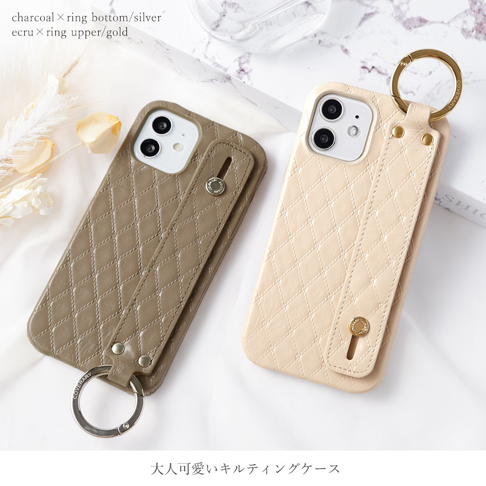 本革 レザーほぼ 全機種対応 スマホケース キルティング iPhone
