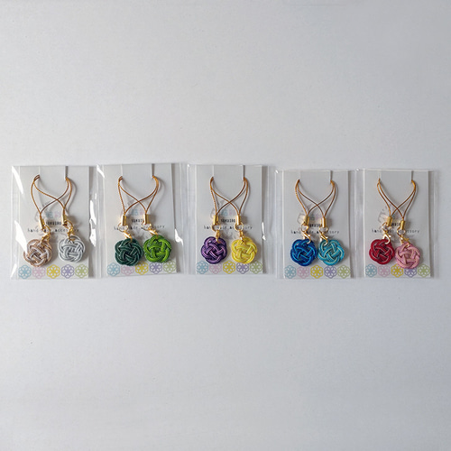 水引 ストラップ【カラフル梅結び】2個入×5パックの計10個セット プチ